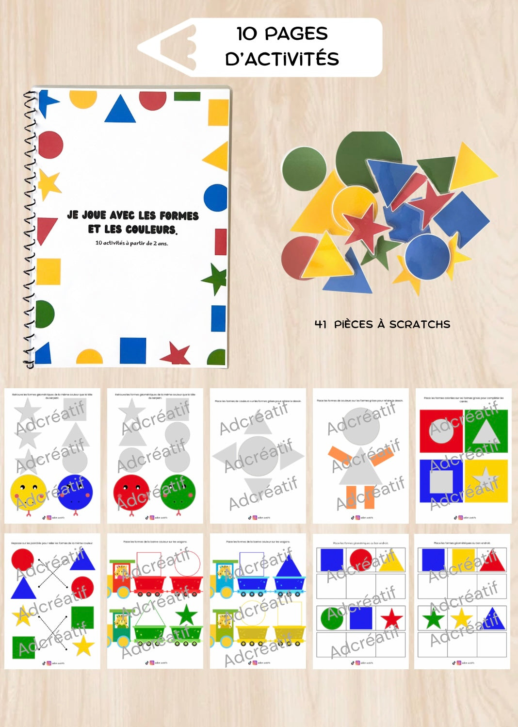 Livret d'activités - Formes et couleurs