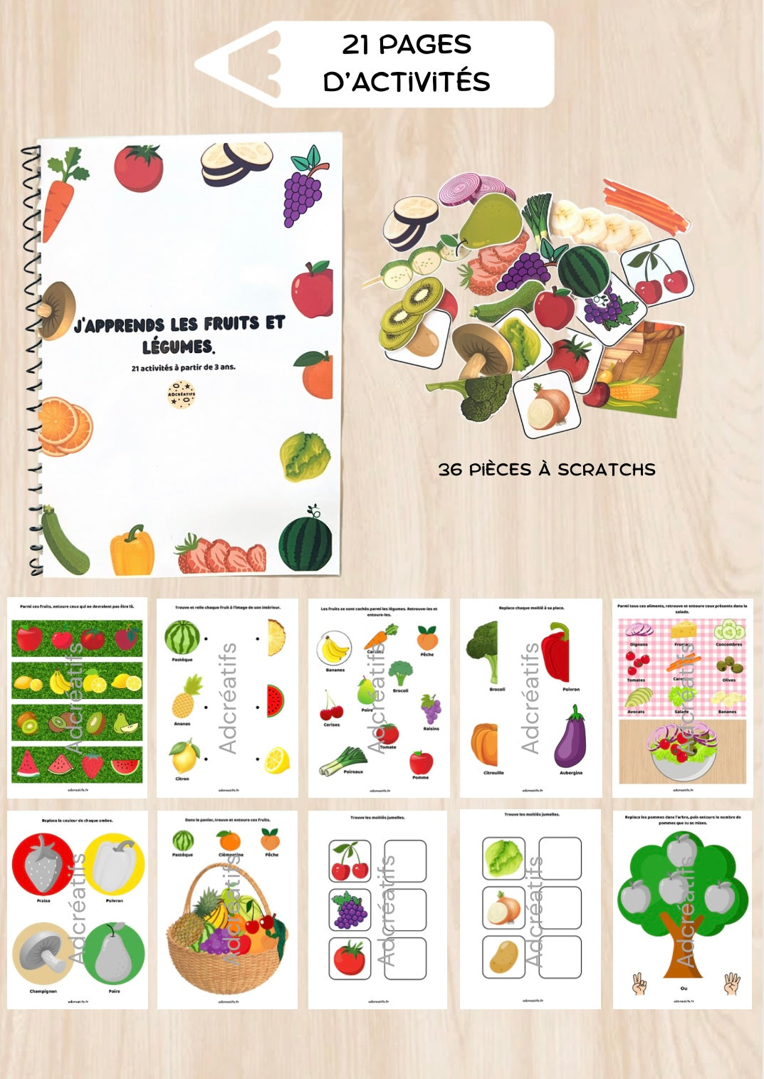 Livret d'Activités - Fruits et légumes
