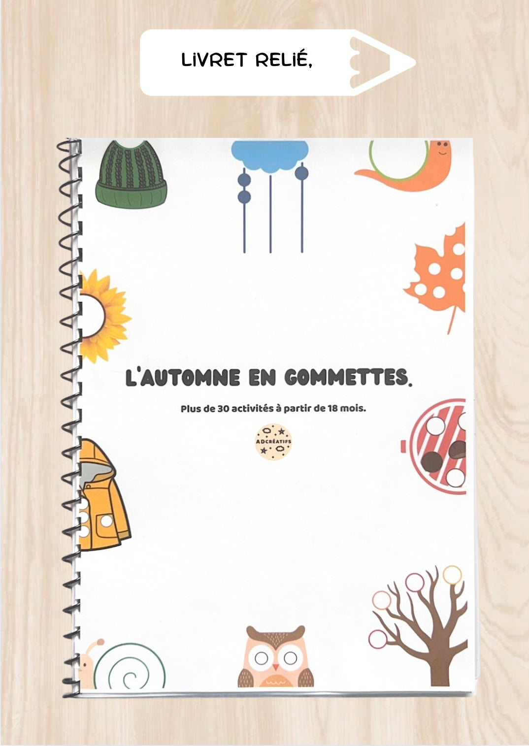 Livret d'Activités - 35 Jeux gommettes - Automne