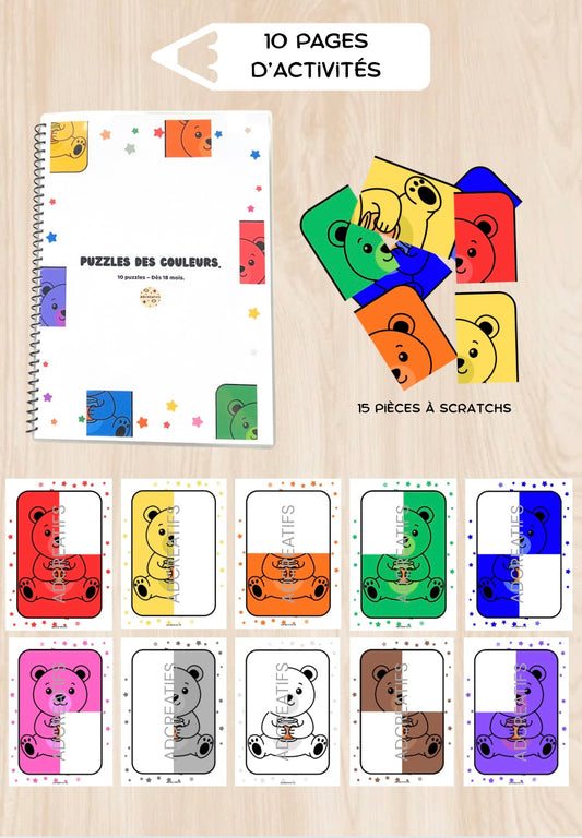 Livret d’Activités - Puzzles couleurs – dès 18 mois