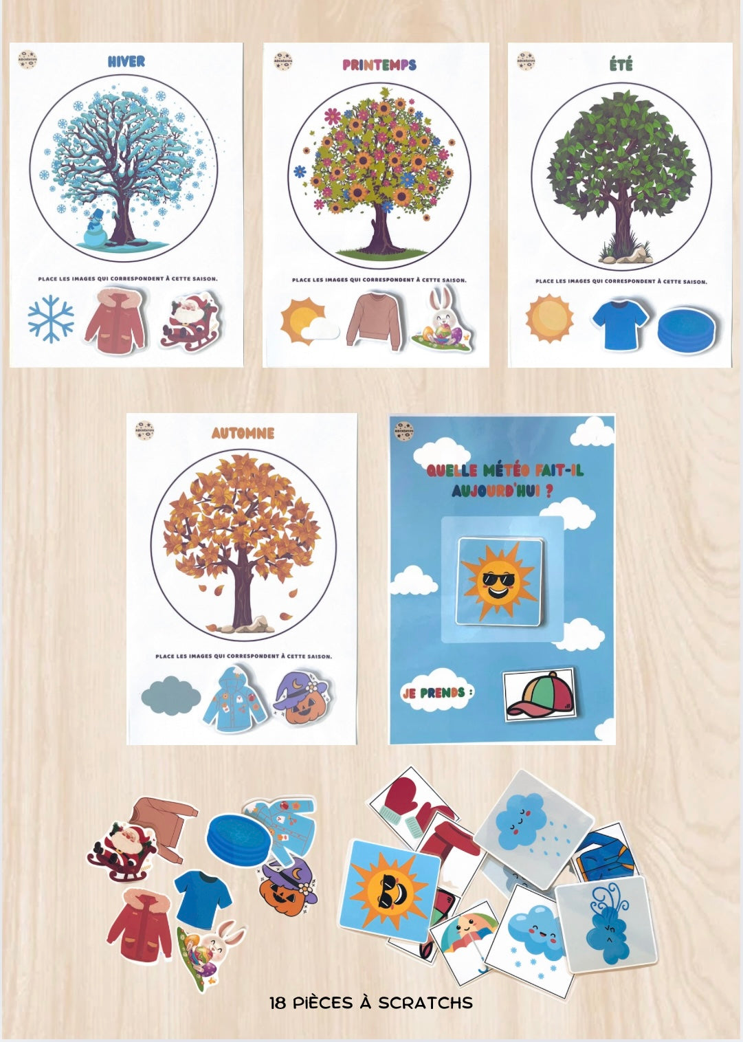 Pack : Affiches des saisons et météo