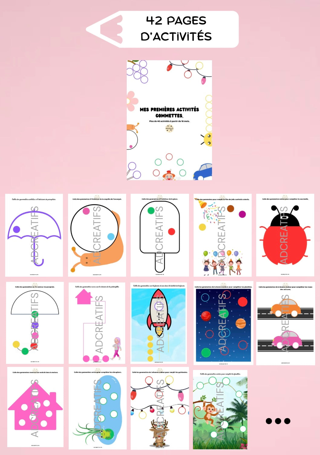 PDF - 40 Jeux de gommettes
