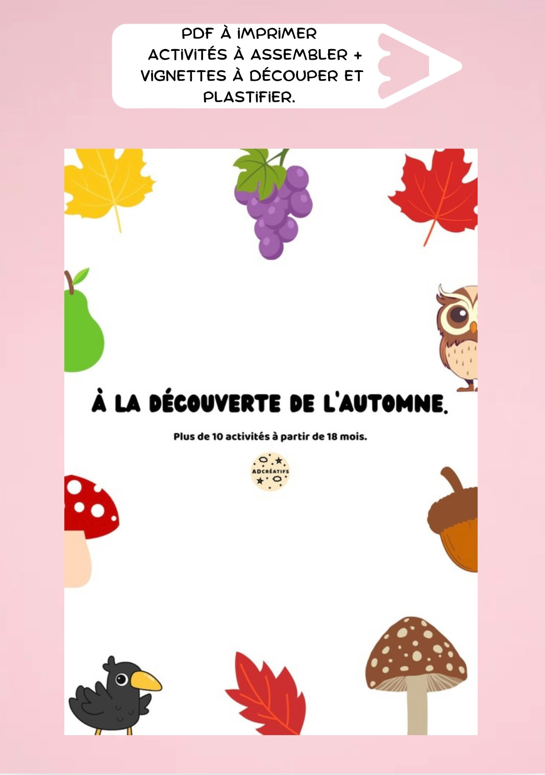 PDF - Activités Automne - Dès 18 mois