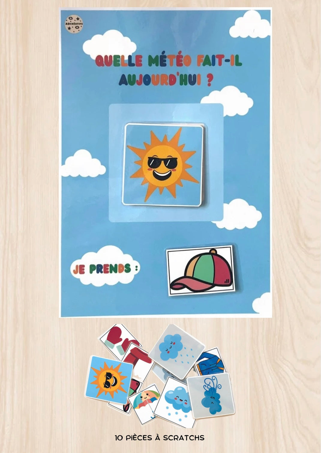 Affiche météo - 3 à 6 ans
