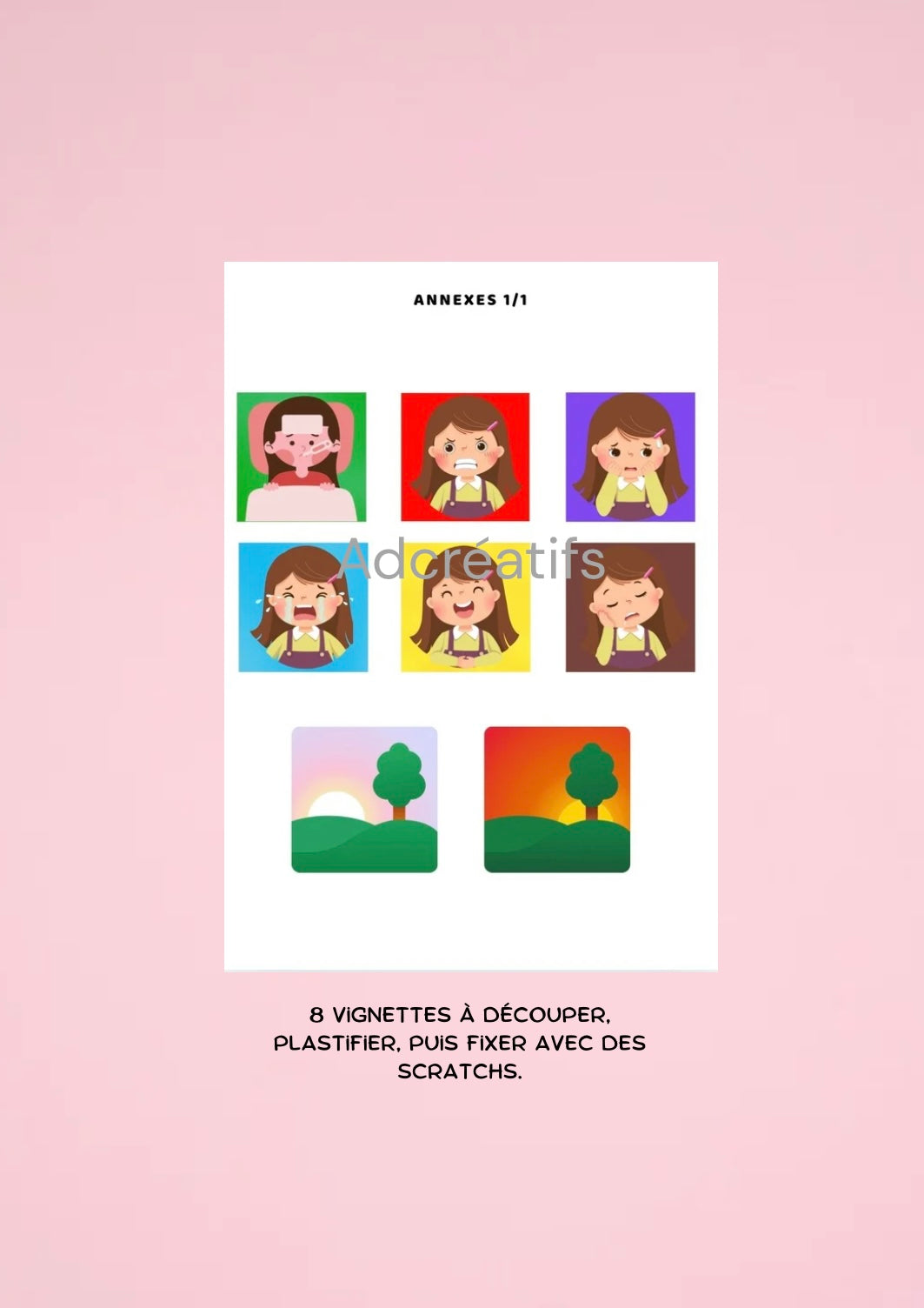 PDF - Affiche émotions - Fille