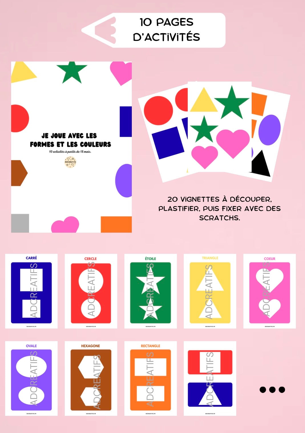 PDF - Activités formes et couleurs - Dès 18 mois
