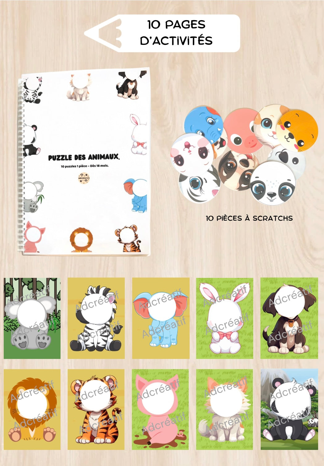 Livret d’Activités – Puzzle animaux