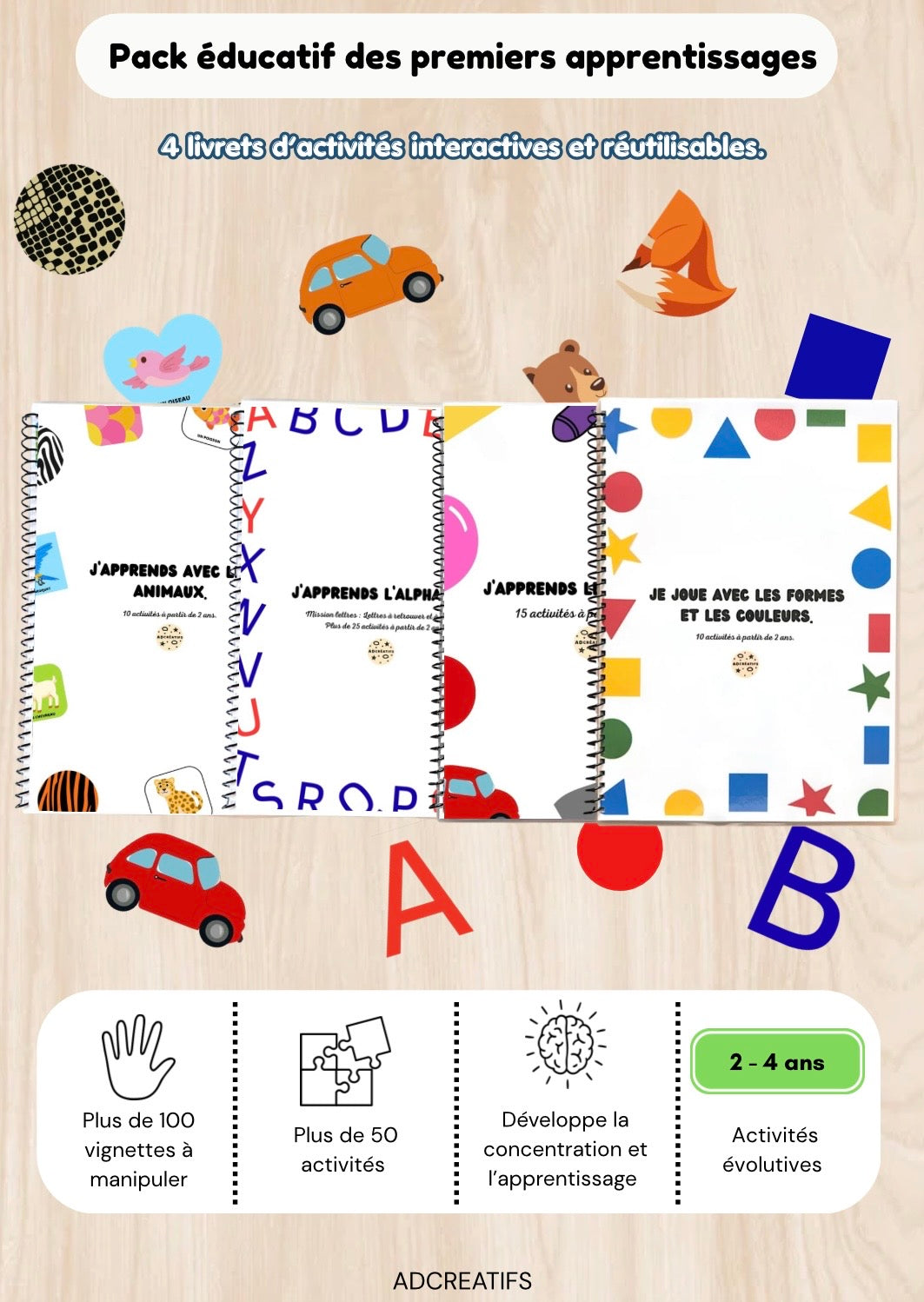 Pack éducatif - premiers apprentissages