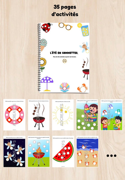 Pack créatif 4 saisons – livrets d’activités gommettes
