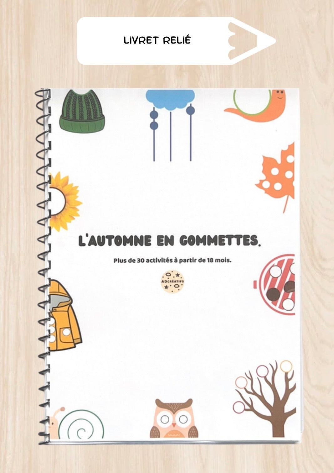 Livret d'Activités - 35 Jeux gommettes - Automne