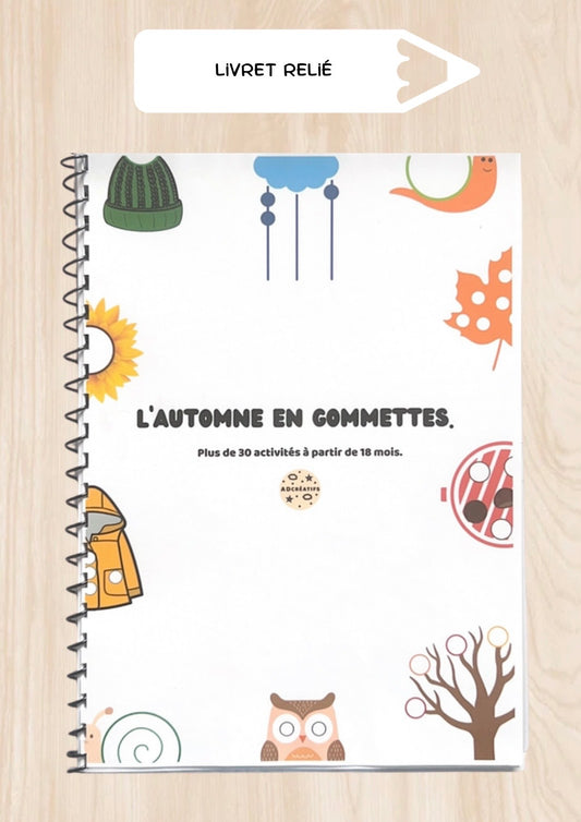 Livret d'Activités - 35 Jeux gommettes - Automne