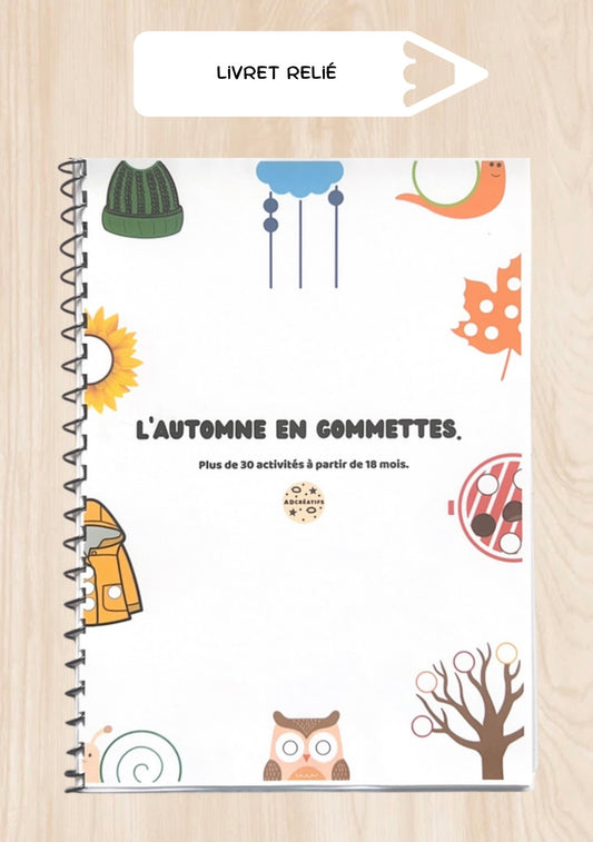 Livret d'Activités - 35 Jeux gommettes - Automne
