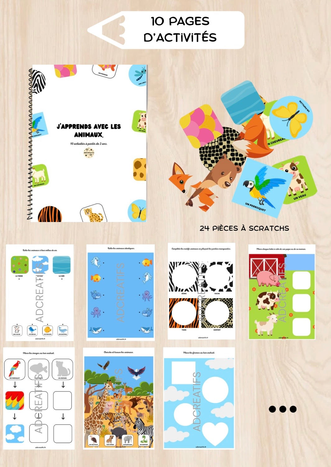Livret d'activités - Les animaux