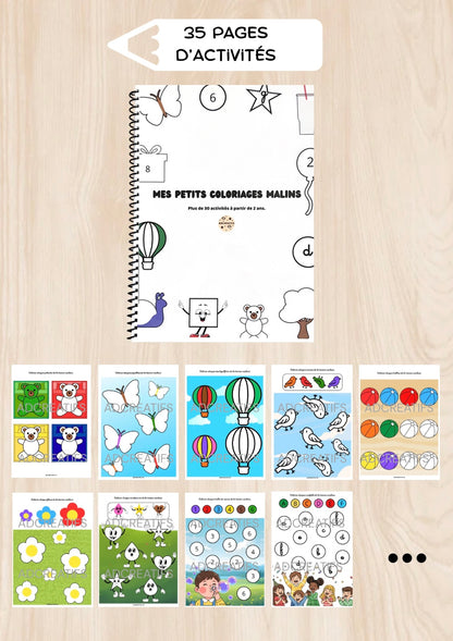 Livret coloriages logiques évolutifs - 2 à 5 ans