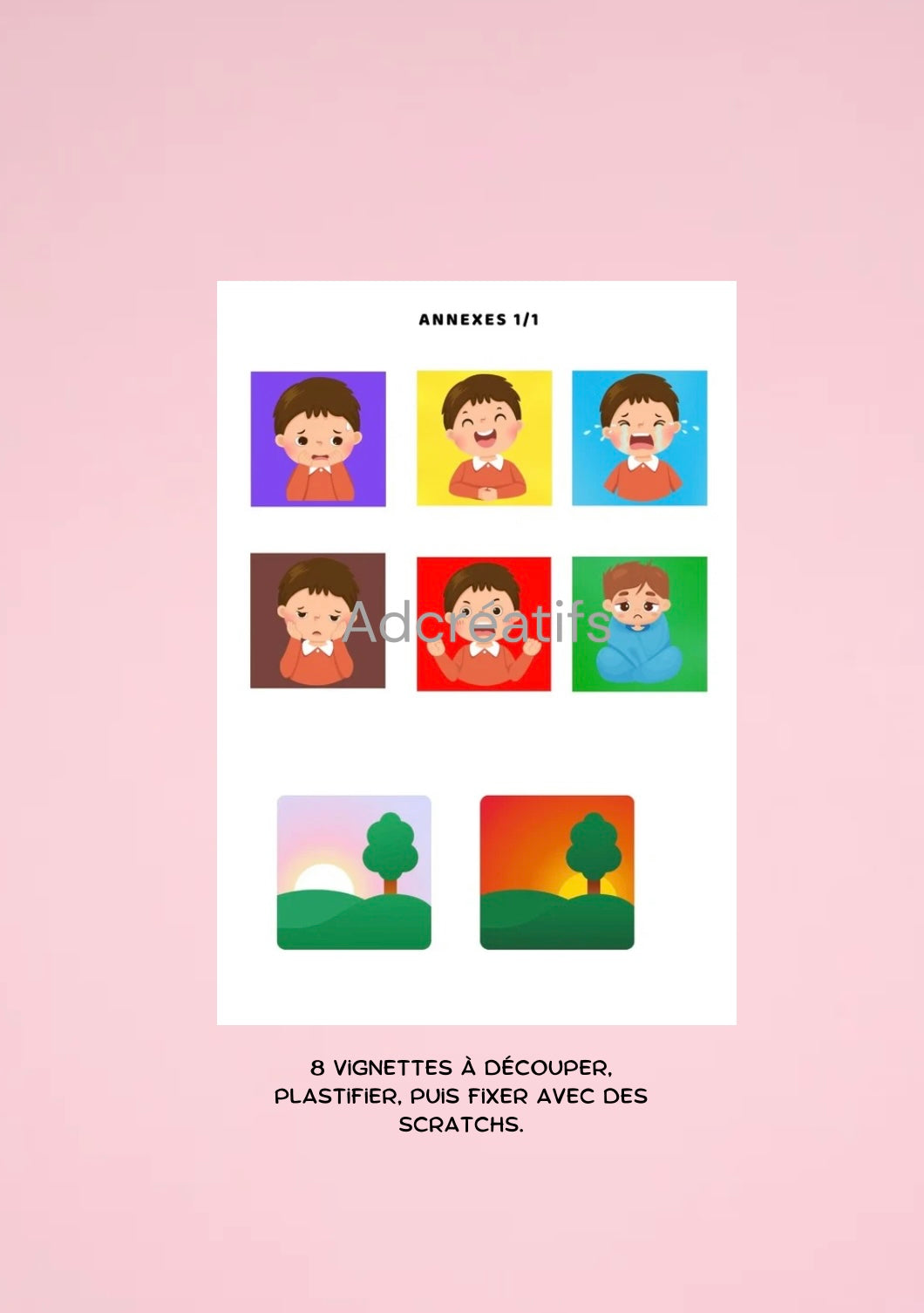PDF - Affiche émotions garçon