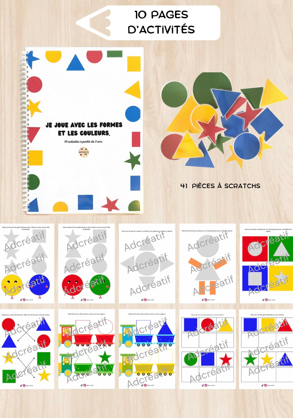 Livret d'activités - Formes et couleurs