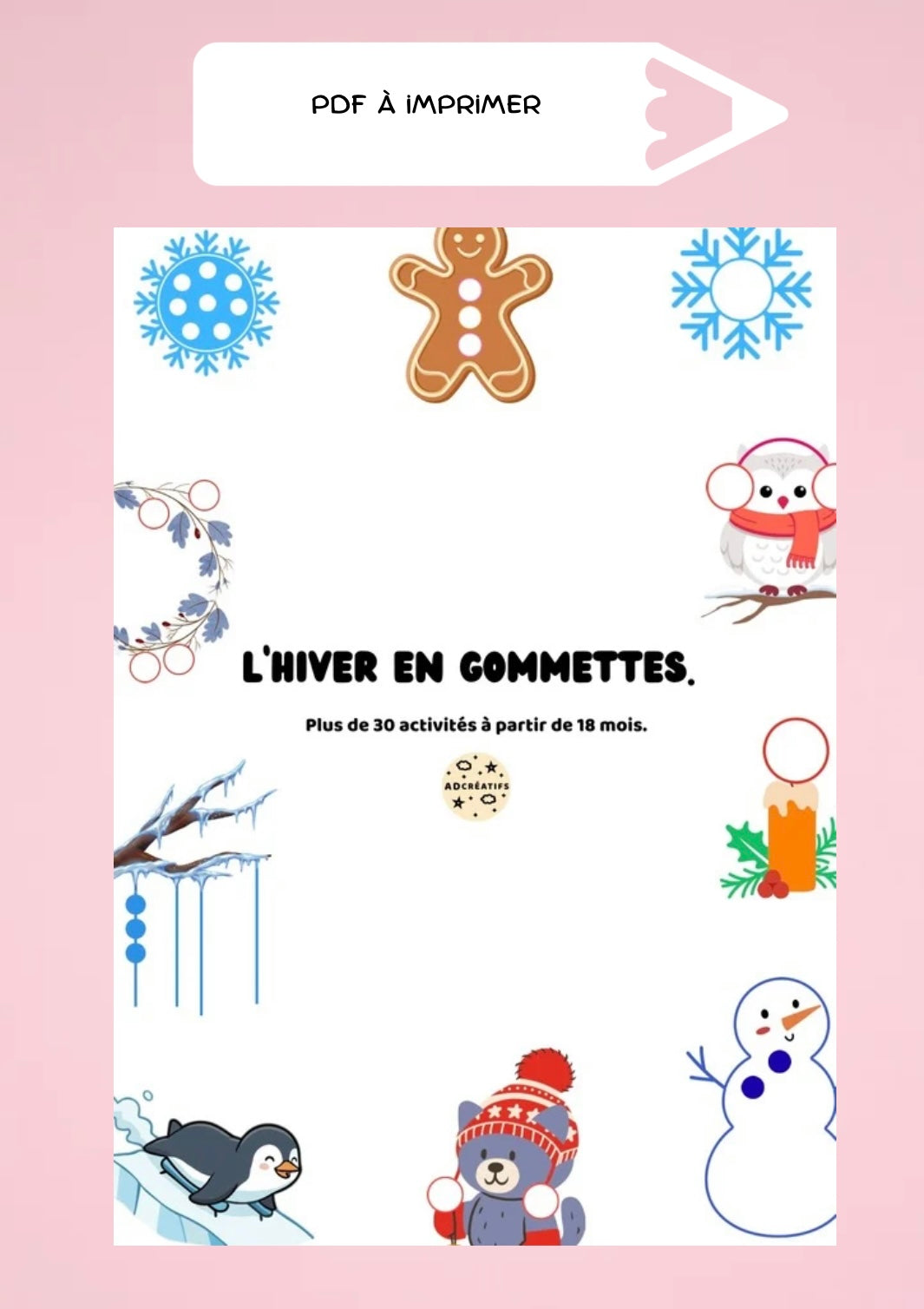 PDF -  35 Jeux de gommettes - Hiver