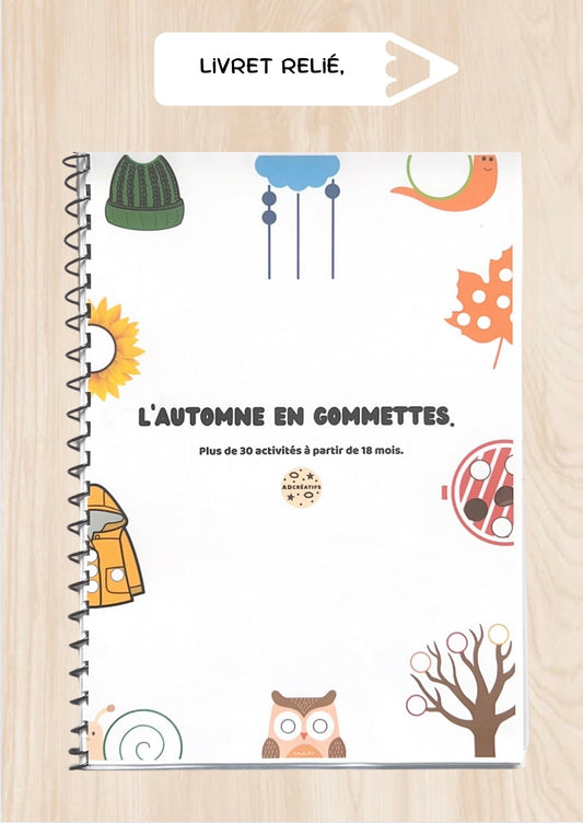Livret d'Activités - 35 Jeux gommettes - Automne