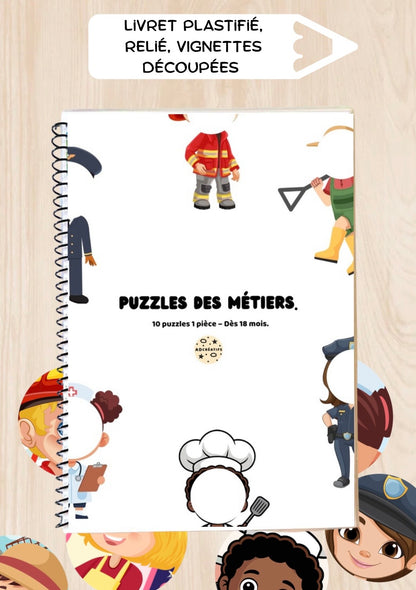 Puzzles 1 pièce - Les métiers