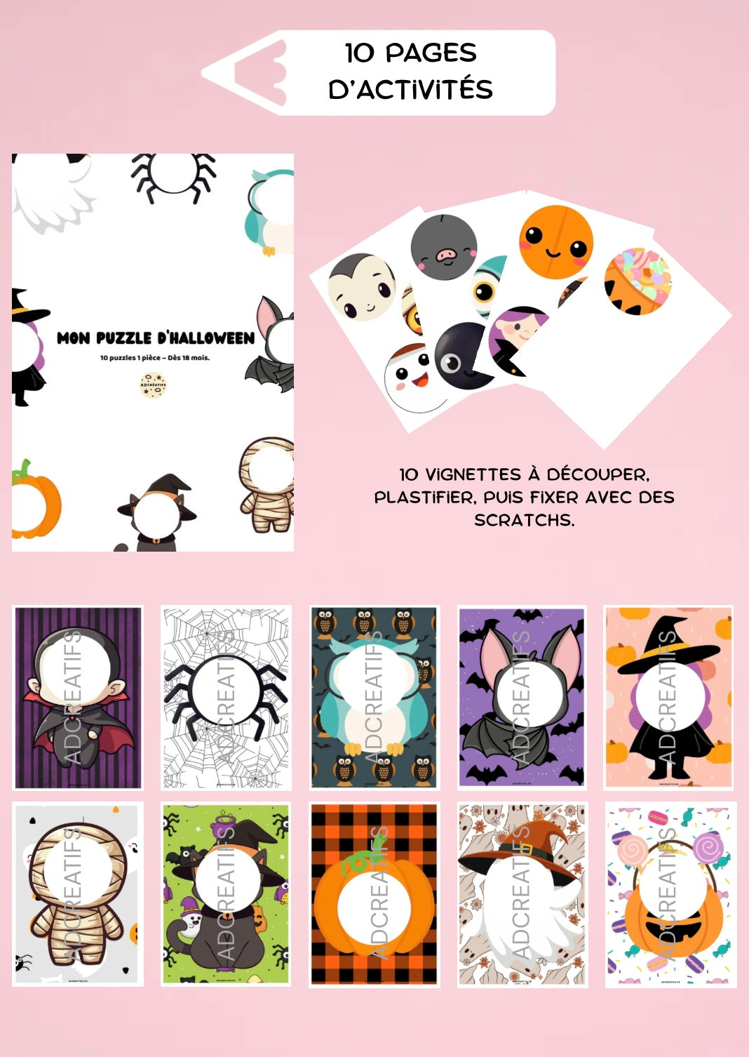 PDF - Puzzle 1 pièce – Halloween