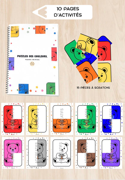 Livret d’Activités - Puzzles couleurs – dès 18 mois