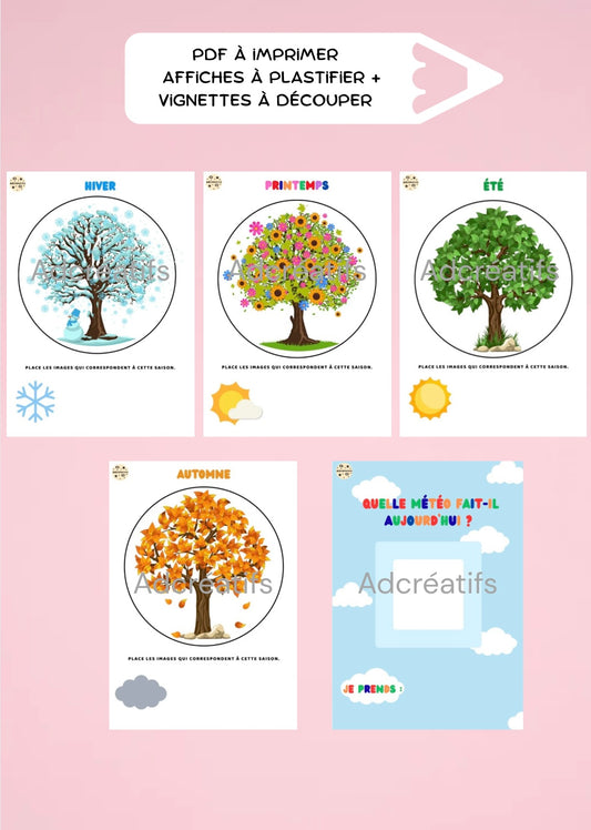 Pack PDF – Affiches des saisons et météo