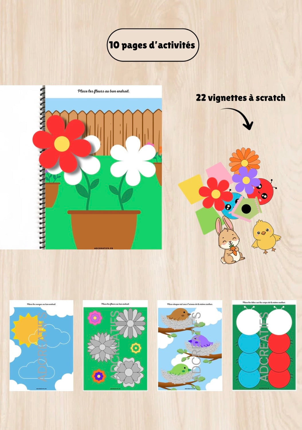 Livret d'Activités - Printemps - Dès 18 mois