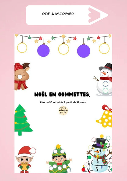PDF - 35 Jeux de gommettes - Noël