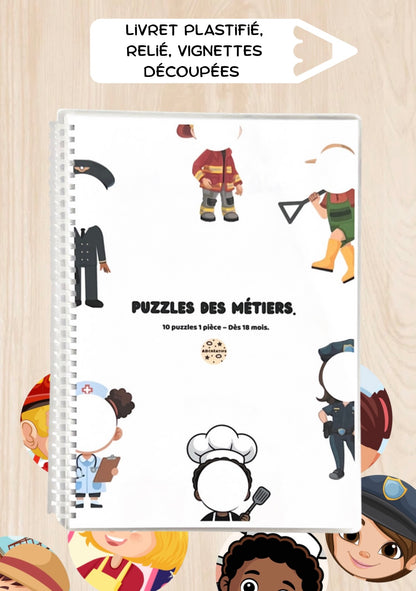 Puzzles 1 pièce - Les métiers