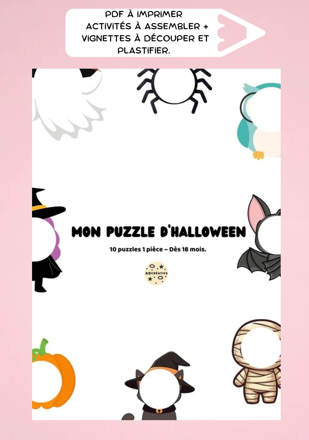 PDF - Puzzle 1 pièce – Halloween