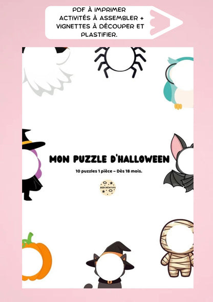 PDF - Puzzle 1 pièce – Halloween