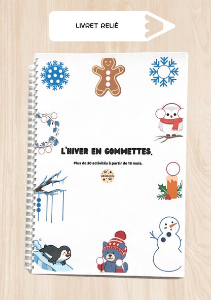 Livret d'Activités - 35 Jeux gommettes - Hiver