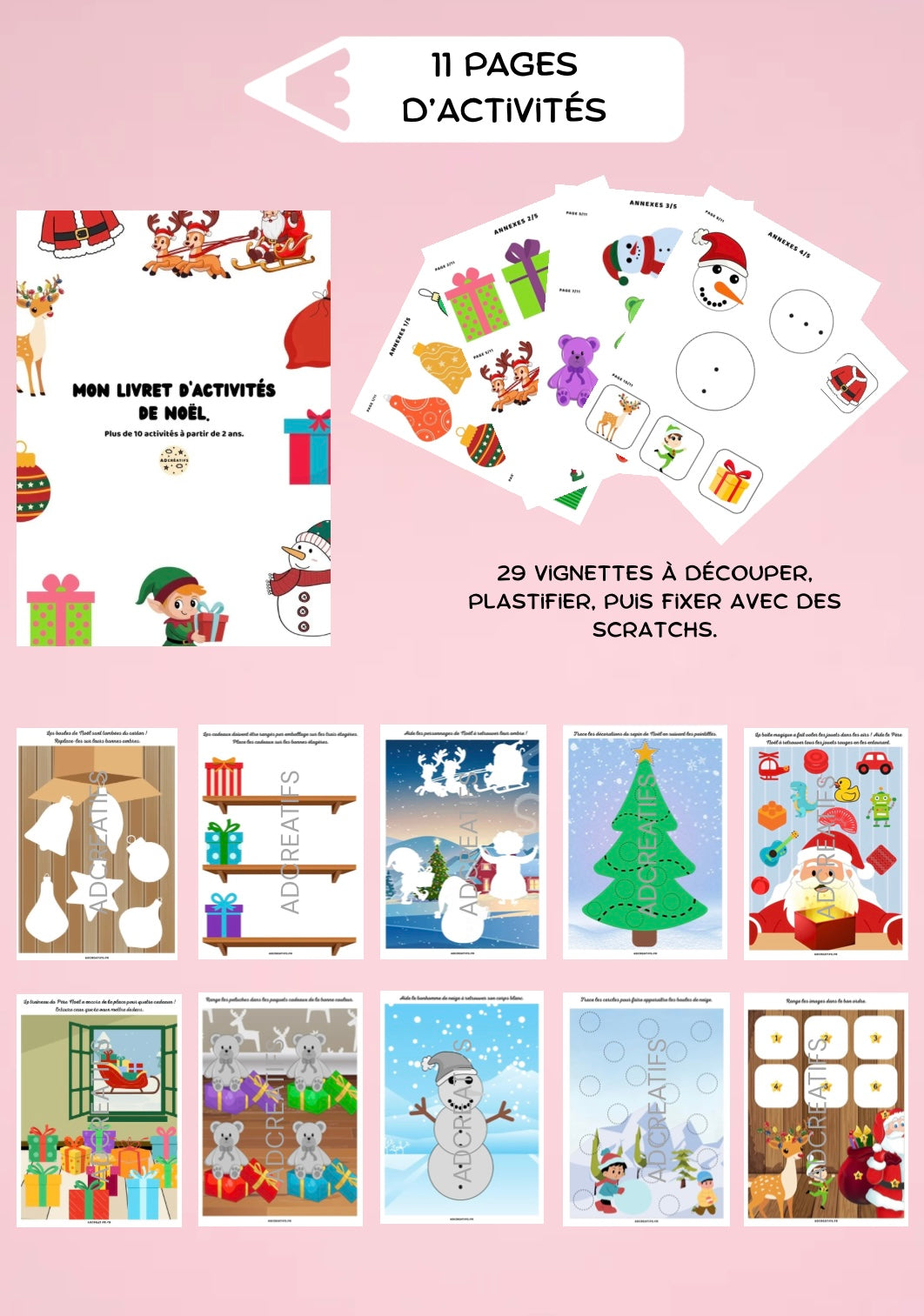 PDF - Activités Noël - Dès 2 ans