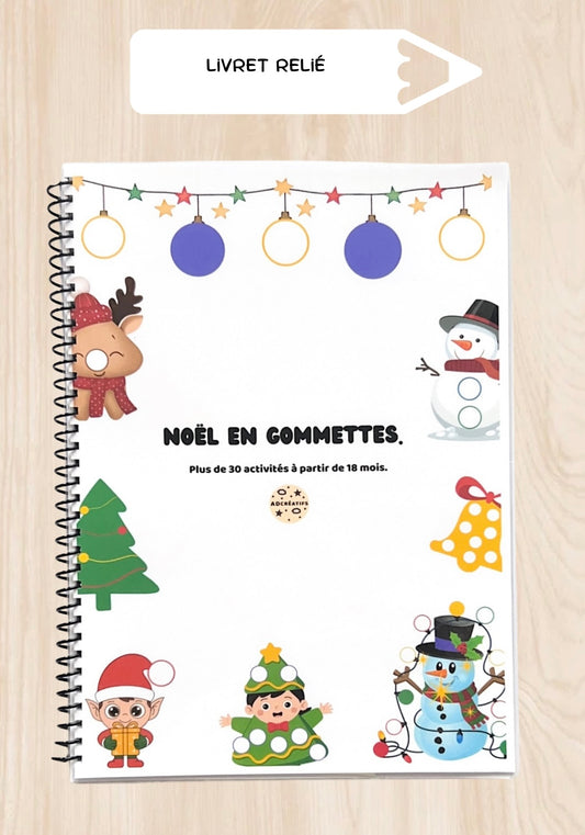 Livret d'Activités - 35 Jeux gommettes - Noël