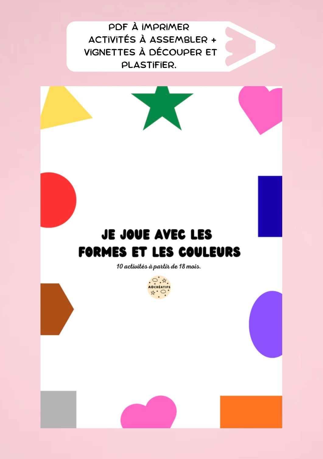 PDF - Activités formes et couleurs - Dès 18 mois