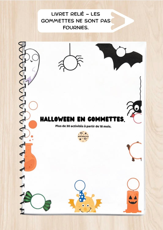 Livret d'Activités - 35 Jeux gommettes - Halloween