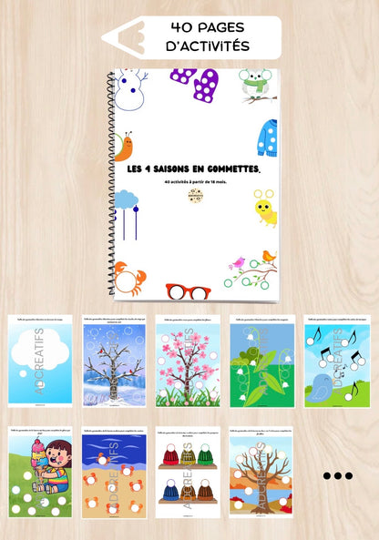Livret d’activités – Les 4 saisons en gommettes