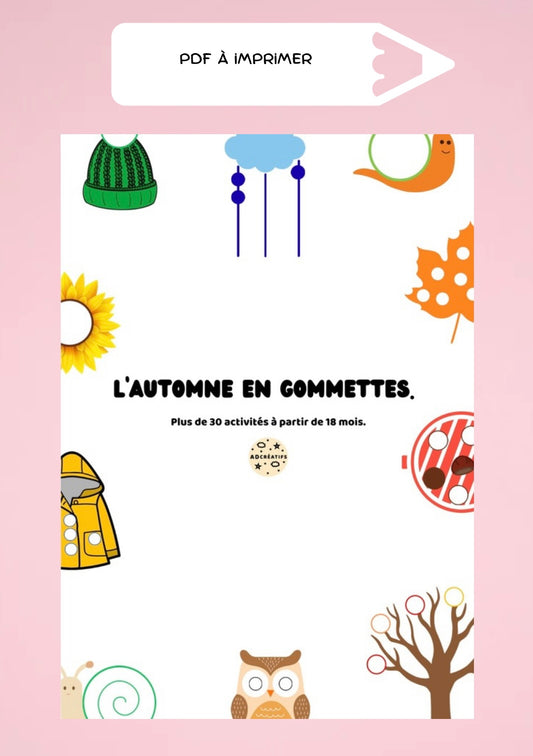 PDF - 35 Jeux de gommettes - Automne