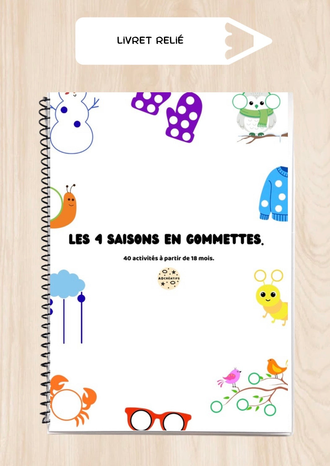 Livret d’activités – Les 4 saisons en gommettes