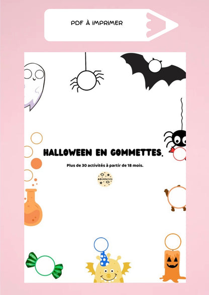 PDF - 35 Jeux de gommettes - Halloween