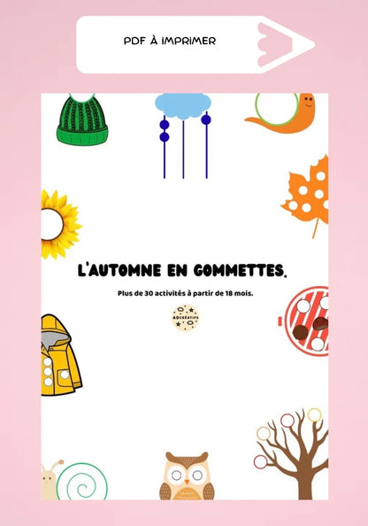 PDF - 35 Jeux de gommettes - Automne