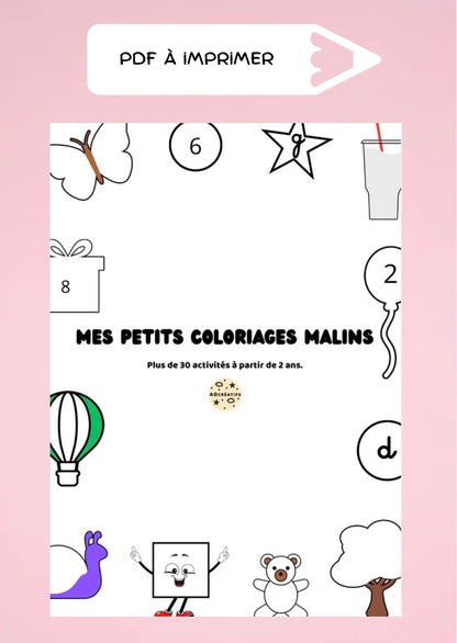 PDF - Coloriages logiques évolutifs - 2 à 5 ans