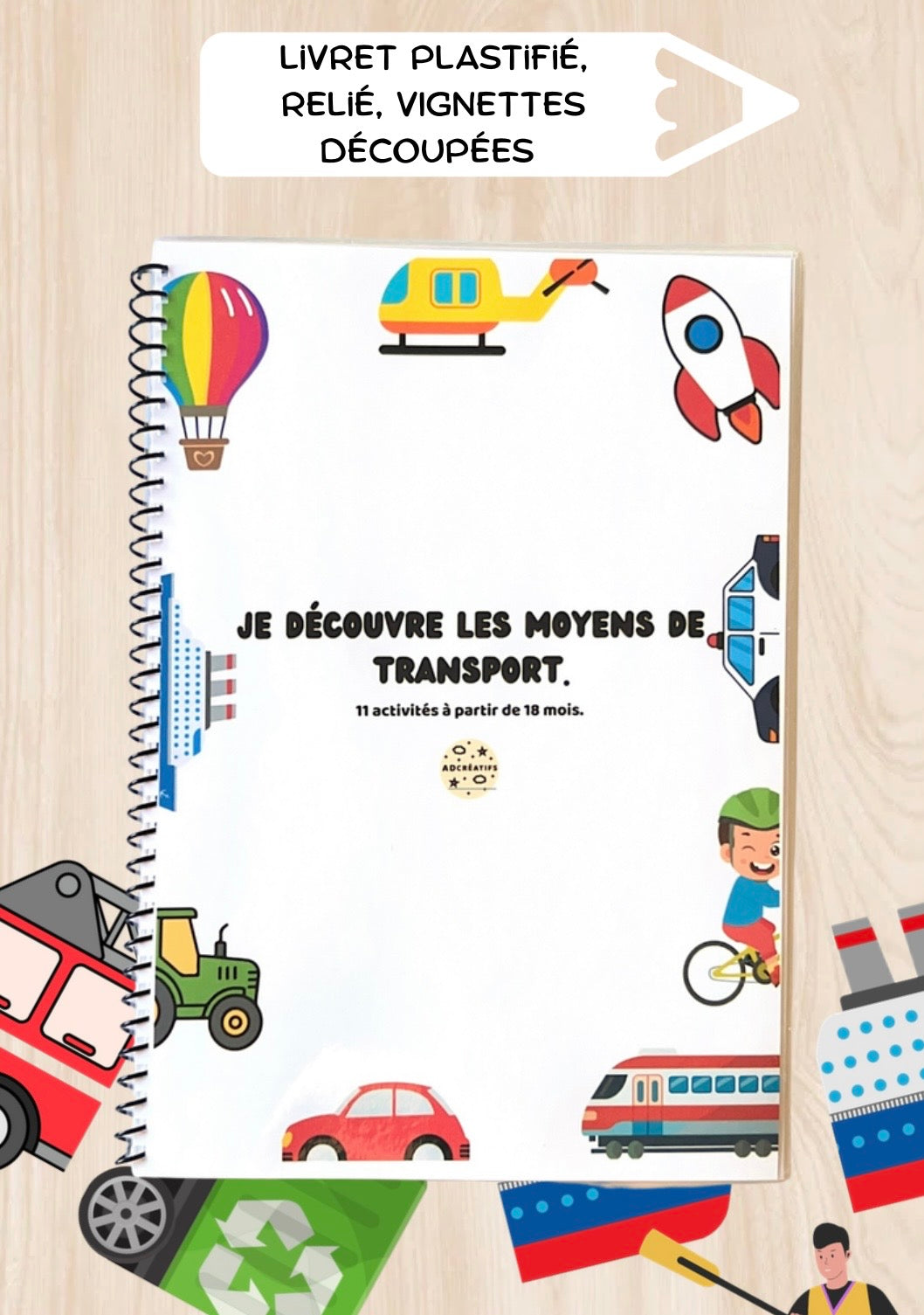 Livret d’Activités - Les moyens de transport - Dès 18 mois