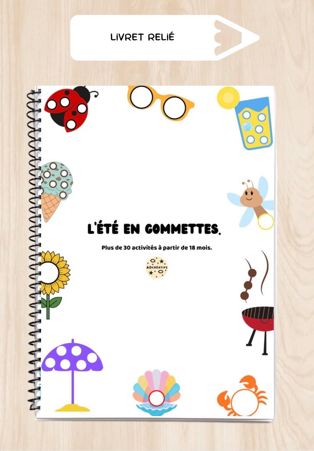 Livret d'Activités - 35 Jeux gommettes - Été