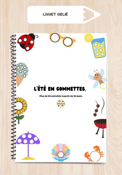Livret d'Activités - 35 Jeux gommettes - Été