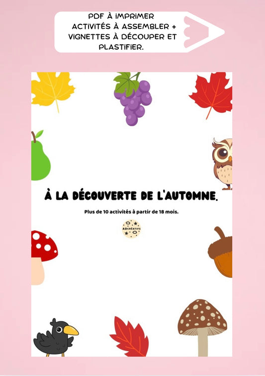 PDF - Activités Automne - Dès 18 mois