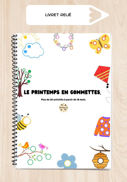 Livret d'Activités - 35 Jeux gommettes - Printemps