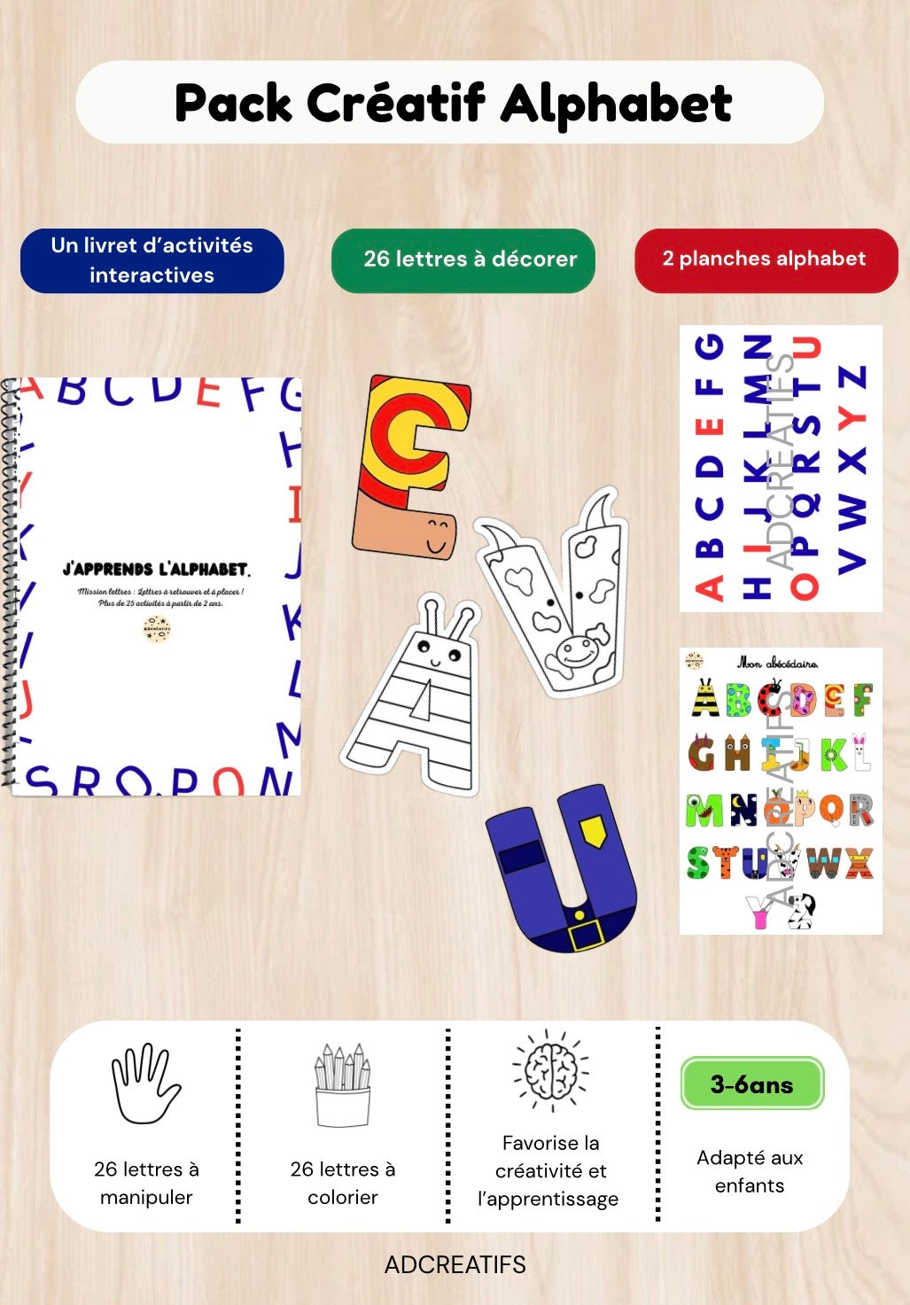 Pack créatif - Alphabet