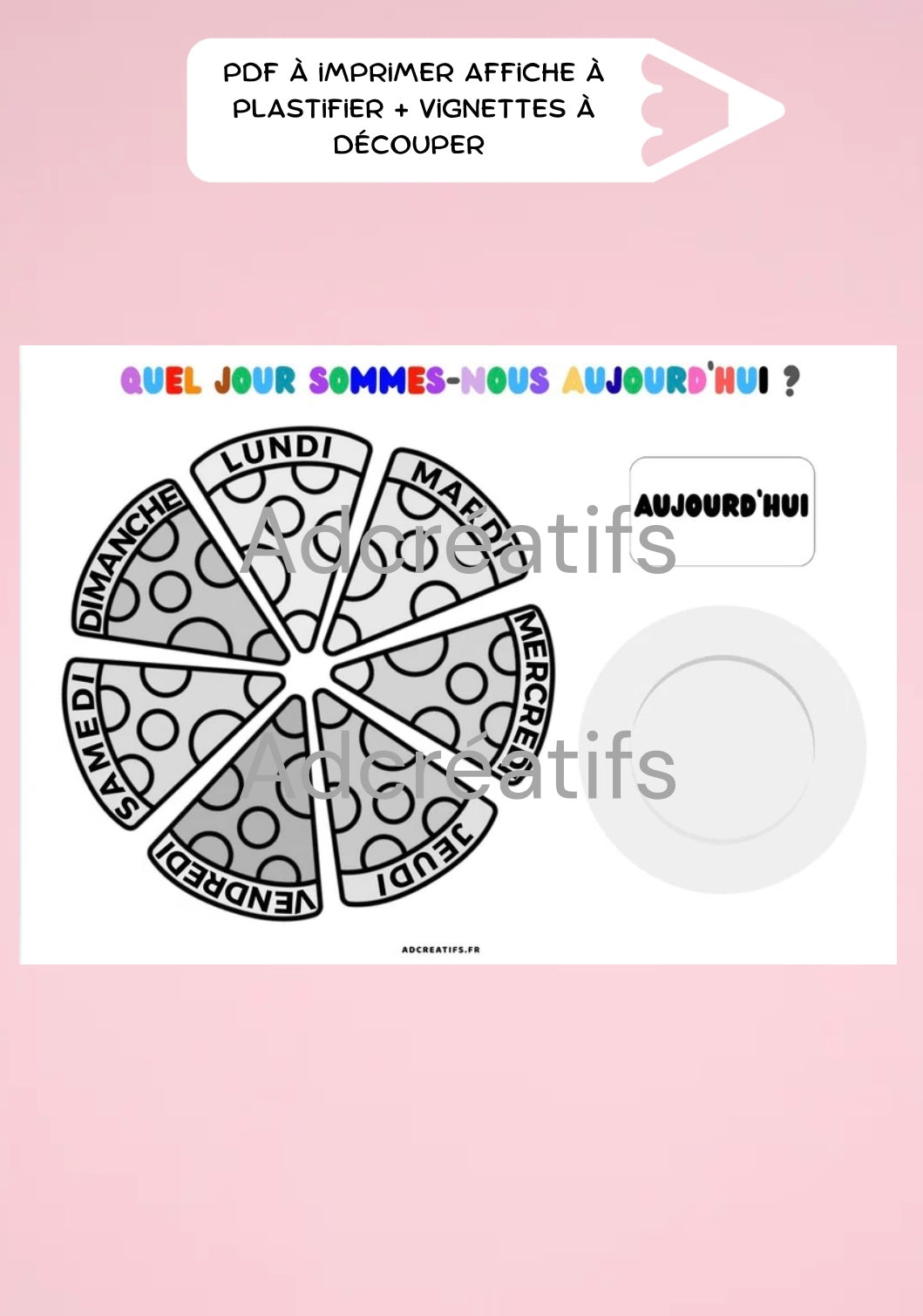 PDF - Affiche semainier