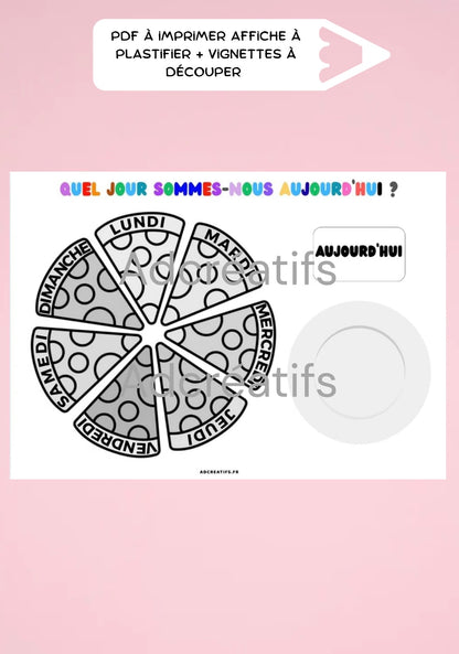 PDF - Affiche semainier